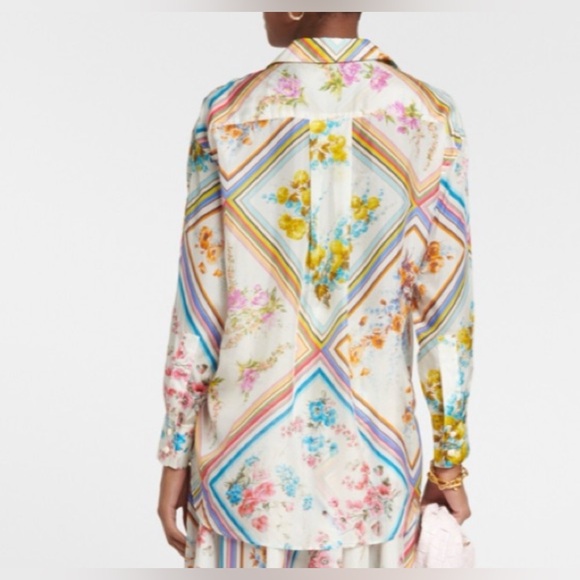 Zimmermann Halcyon Floral Silk Blouse - Multicoloured - Picture 2 of 16